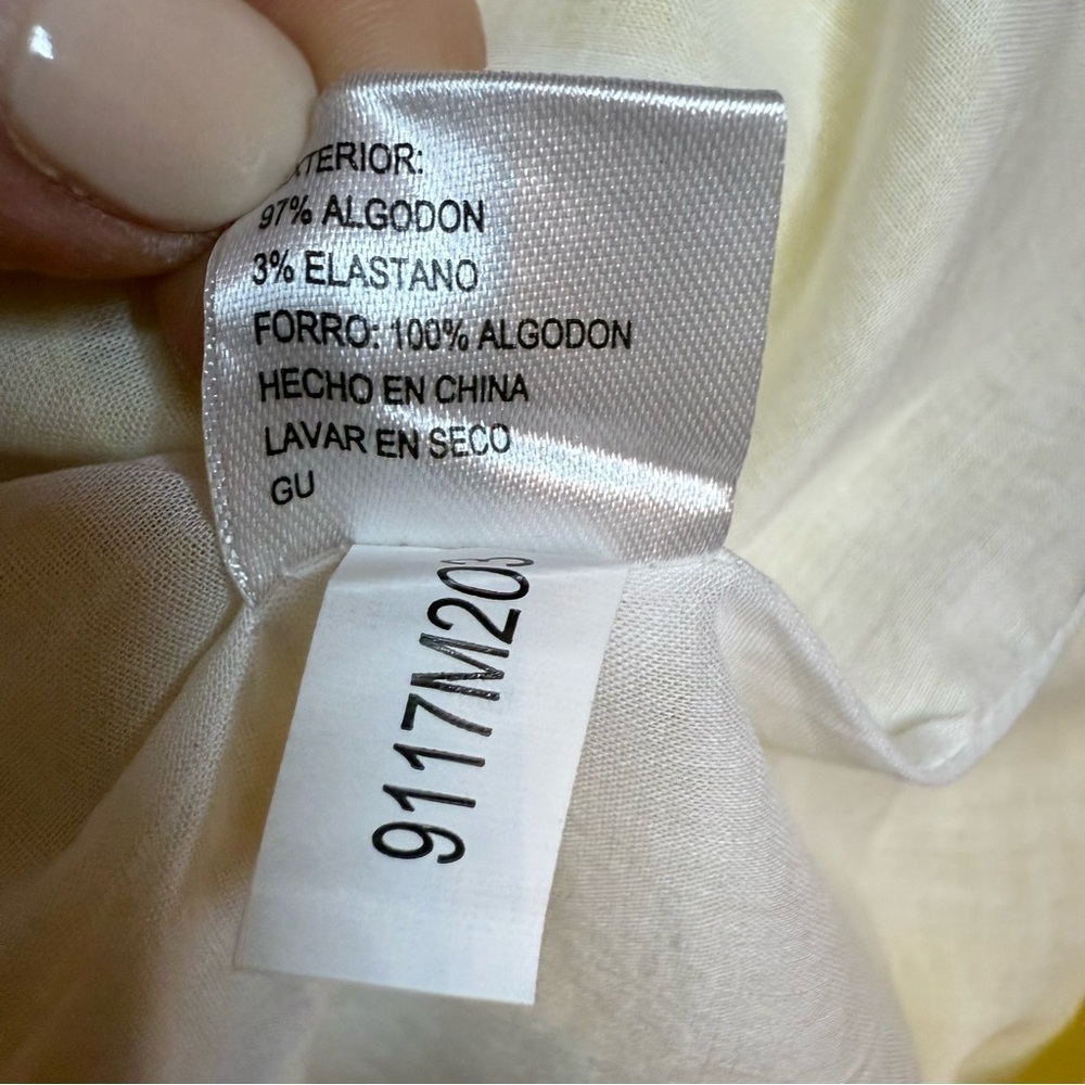 Daniel Cremieux | White/Cream/Yellow Sleeveless Color Block Sundress | Sz 10 - Picture 10 of 10